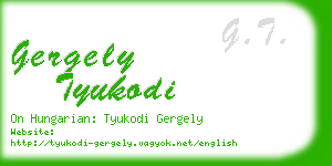 gergely tyukodi business card